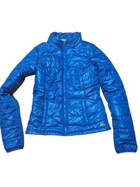 ​Aeropostale Women's Puffer Jacket Blue Full Zip Lightweight Size XS / TP Gently